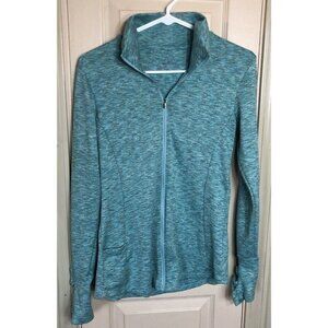 Columbia Womens Small Blue Full Zip Long Sleeve Athletic Shirt